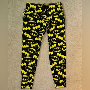H&M Divided Batman Logo Pants - Yellow and Gray